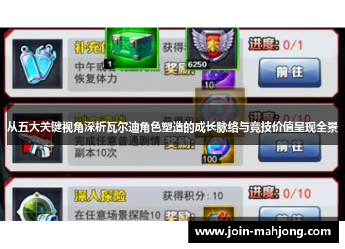 从五大关键视角深析瓦尔迪角色塑造的成长脉络与竞技价值呈现全景