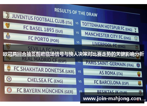 欧冠两回合抽签前瞻临场信号与换人决策对比赛走势的关键影响分析